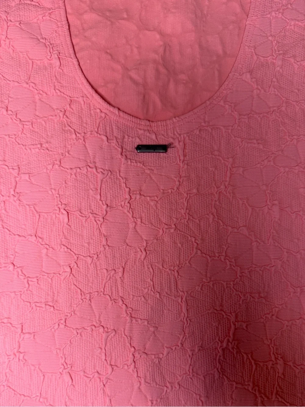Maaji Coral Pink Textured Mini Dress - Picture 3 of 4